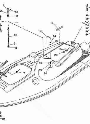 HULL and BODY ASSEMBLY SLT 750 B944170 (4925942594002A)