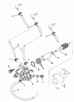 OIL PUMP ASSEMBLY SL 650  /  B934058 (4924732473024A)