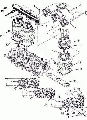 CYLINDER & MANIFOLD SL 650  /  B934058 (4924732473022A)