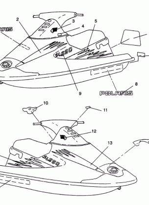 DECALS SL 650  /  B934058 (4924732473003A)