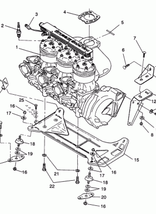 ENGINE MOUNTING SL 650  /  B934058 (4924732473011A)