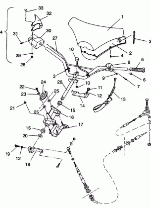 STEERING ASSEMBLY SL 650  /  B934058 (4924732473009A)