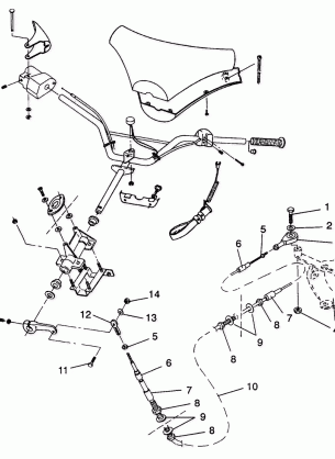 STEERING ASSEMBLY SL 650  /  B934058 (4924732473010A)