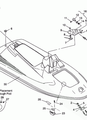 HULL and BODY ASSEMBLY SL 650  /  B934058 (4924732473002A)