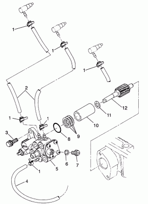 OIL PUMP ASSEMBLY SL 750  /  B934070 (4924752475025A)