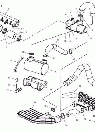 EXHAUST SYSTEM - W035098CA / W035098IA (4981028102B05)