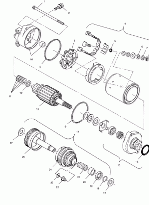 STARTING MOTOR - W035197DA / W035197IA (4980998099C09)