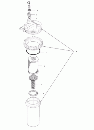 FUEL / WATER SEPARATOR - W035197DA / W035197IA (4980998099B12)