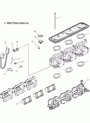 THROTTLE BODY - W035303CA / CB / IA / IB (4981068106B14)