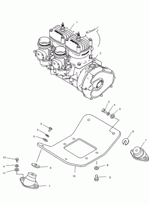 ENGINE MOUNT - W035402DA (4981108110A13)