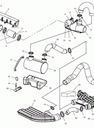 EXHAUST SYSTEM - W025098D / W025098C / W025098I (4971447144B05)