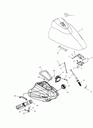 FRONT STORAGE COMPARTMENT - W025098D / W025098C / W025098I (4971447144A08)