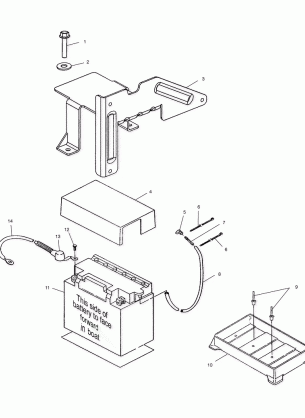 BATTERY BOX - W025098D / W025098C / W025098I (4971447144B12)