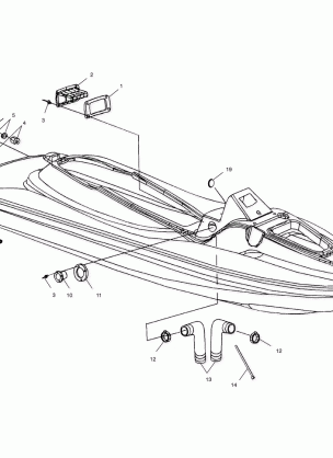 HULL and BODY - W025098D / W025098C / W025098I (4971447144A07)