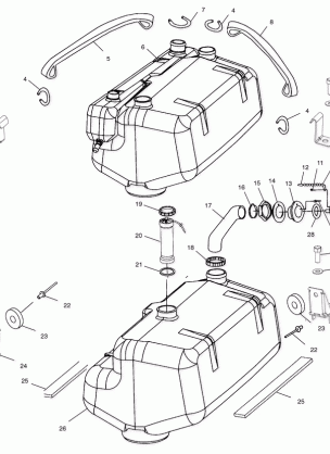 FUEL TANK - W025198C / D / I (4971357135A09)