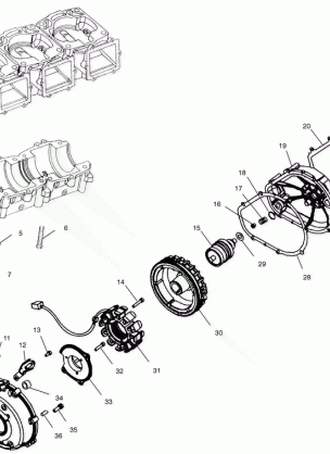 CRANKCASE - W025198C / D / I (4971357135C02)