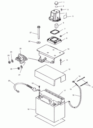 BATTERY BOX - W025198C / D / I (4971357135B13)