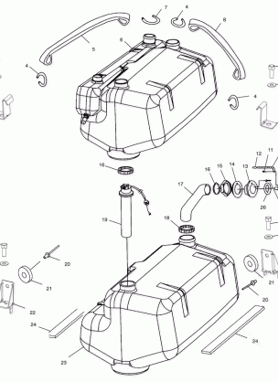 FUEL TANK - W025199D / W025199I (4971327132A09)