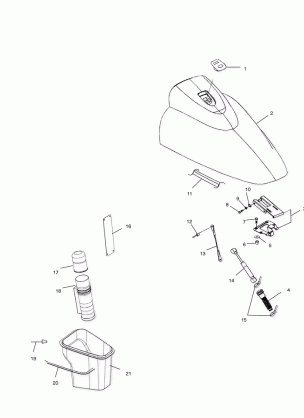 FRONT STORAGE COMPARTMENT - W025199D / W025199I (4971327132A07)