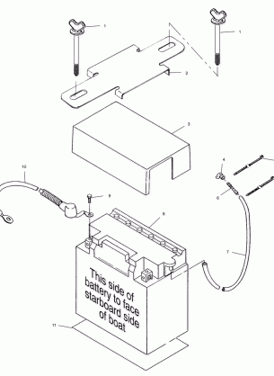 BATTERY BOX - W025199D / W025199I (4971327132B12)