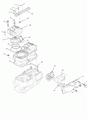 CYLINDER and MANIFOLD - W025297D / W025297I (4975477547C02)