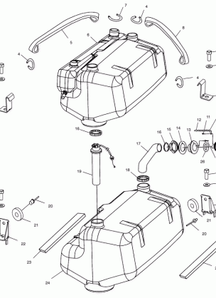 FUEL TANK - W025297D / W025297I (4975477547A09)