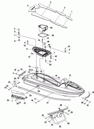 HULL and BODY - W025098D / W025098C / W025098I (4971447144A05)