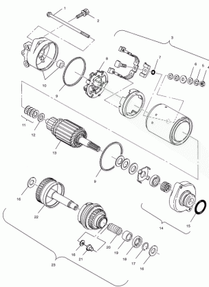 STARTING MOTOR - W025098D / W025098C / W025098I (4971447144C06)