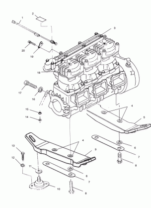 ENGINE MOUNTING - W025099D / W025099I (4971417141B02)