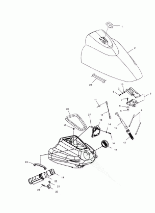 FRONT STORAGE COMPARTMENT - W025099D / W025099I (4971417141A08)