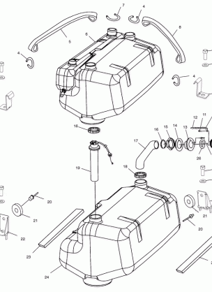 FUEL TANK - W025197D / W025197I (4971297129A09)