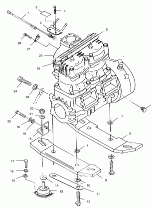 ENGINE MOUNTING - W014697D (4964806480A013)