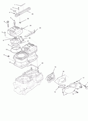 CYLINDER & MANIFOLD - W015197D (4964826482C005)