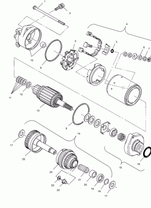 STARTING MOTOR - W015197D (4964826482C010)