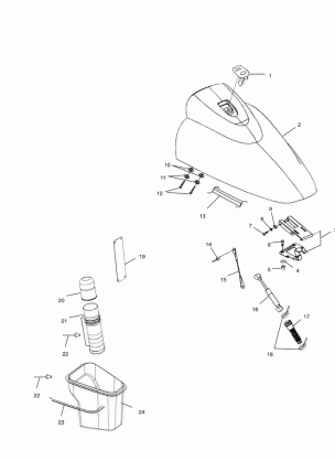 FRONT STORAGE COMPARTMENT - W015197D (4964826482A007)