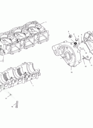 CRANKCASE - W015199D (4964836483C005)