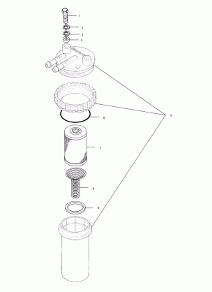 FUEL / WATER SEPARATOR - W015199D (4964836483C003)