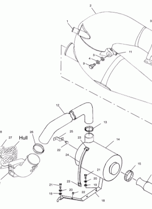 EXHAUST SYSTEM - W014999D (4964886488B004)