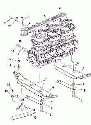 ENGINE MOUNTING - W015098D (4964876487B014)