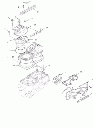 CYLINDER and MANIFOLD - W004673I (4955755575C002)