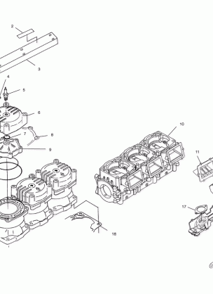 CYLINDER and MANIFOLD - W005099I (4955775577C004)