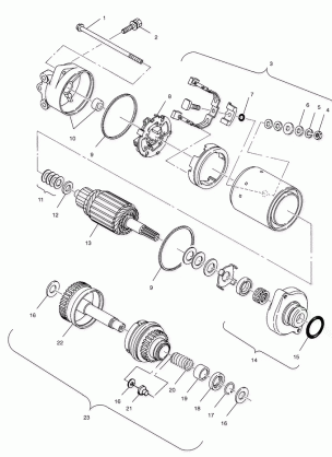 STARTING MOTOR - W005099I (4955775577C010)