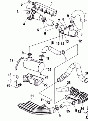 EXHAUST SYSTEM - W005099D (4955775577B008)