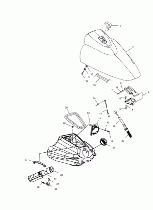 FRONT STORAGE COMPARTMENT - W005099D (4955775577A010)