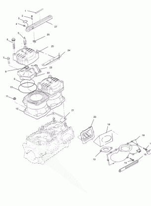 CYLINDER & MANIFOLD - W005197I (4955815581C004)