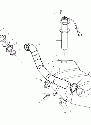 FUEL TANK - W004999D (4955805580A010)