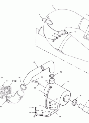 EXHAUST SYSTEM - W004999D (4955805580B006)