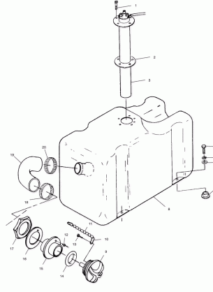 FUEL TANK - I994590 (4951425142a009)