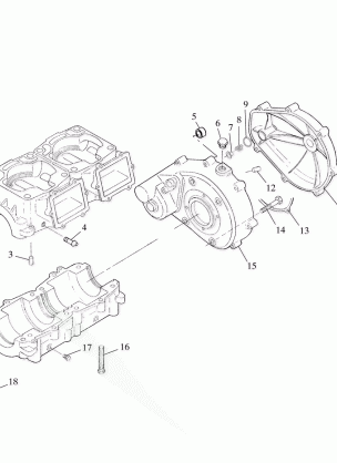 CRANKCASE - B994673 (4951335133c001)