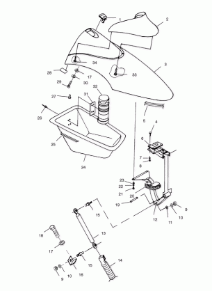 FRONT STORAGE COMPARTMENT - I994690 (4951365136a008)